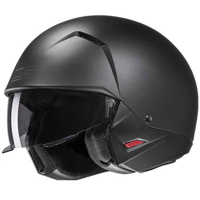 Atvērtā tipa ķivere ar masku HJC i20N Solid Semi Flat melna