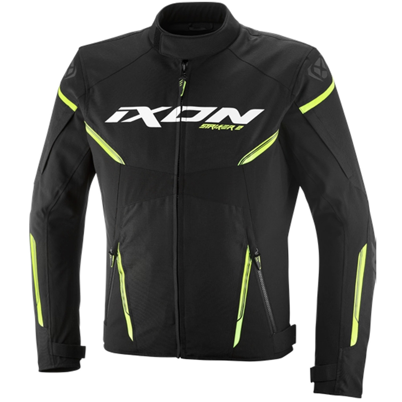 IXON Striker 2 motocikla jaka melna-fluorēta dzeltena