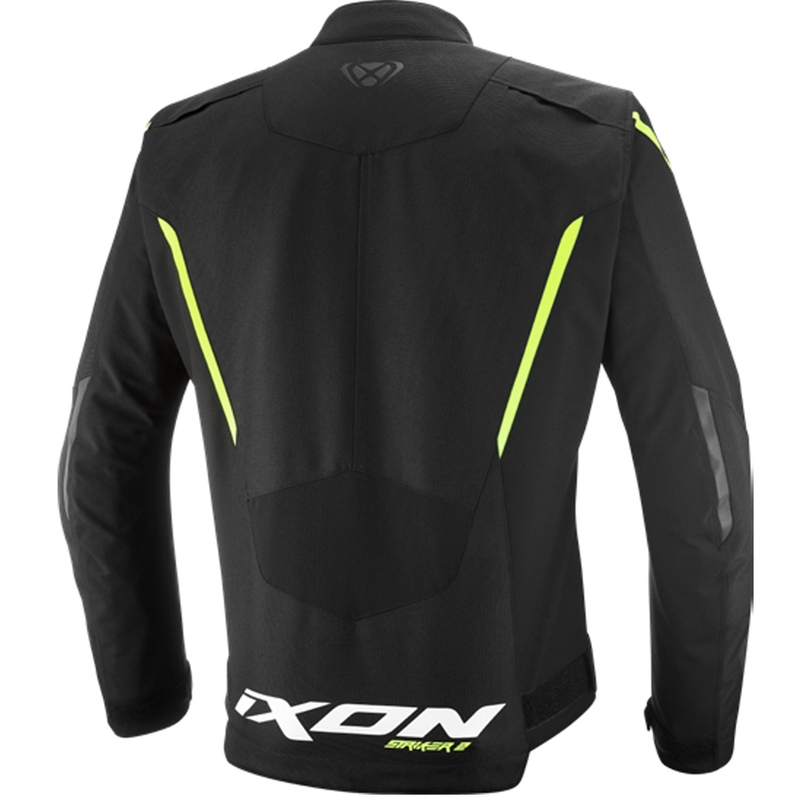IXON Striker 2 motocikla jaka melna-fluorēta dzeltena