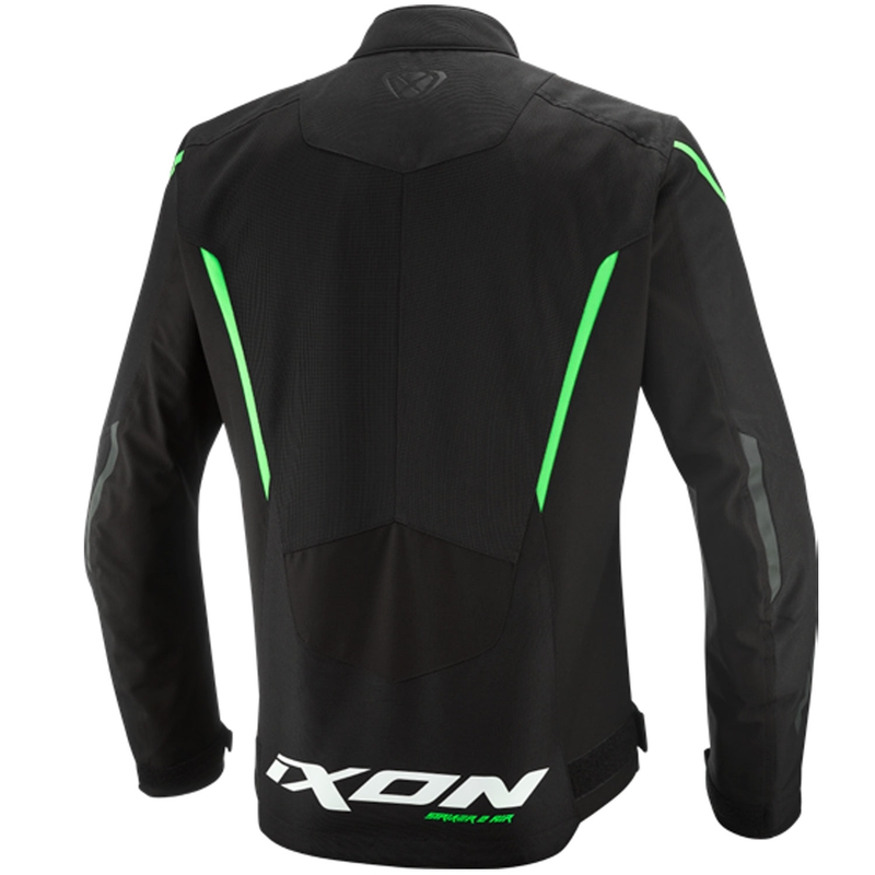 IXON Striker 2 Air WP motocikla jaka melna-zaļa