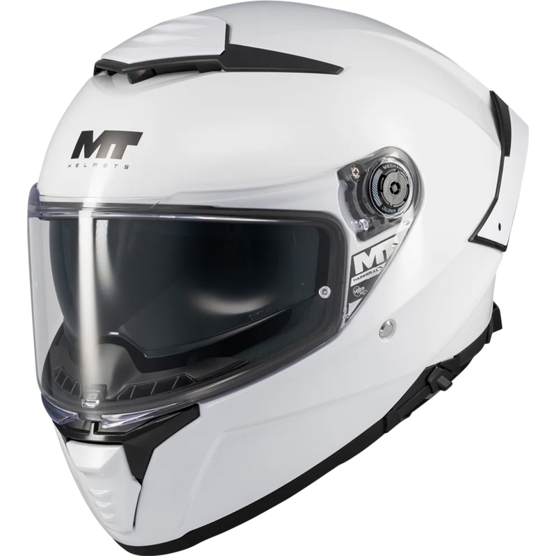 Pilna izmēra motocikla ķivere MT Thunder 4 SV Pure A0 balta