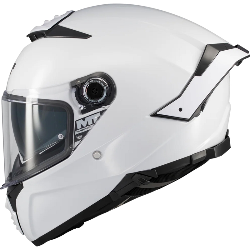 Pilna izmēra motocikla ķivere MT Thunder 4 SV Pure A0 balta