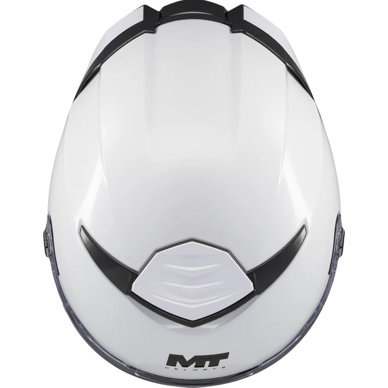 Pilna izmēra motocikla ķivere MT Thunder 4 SV Pure A0 balta