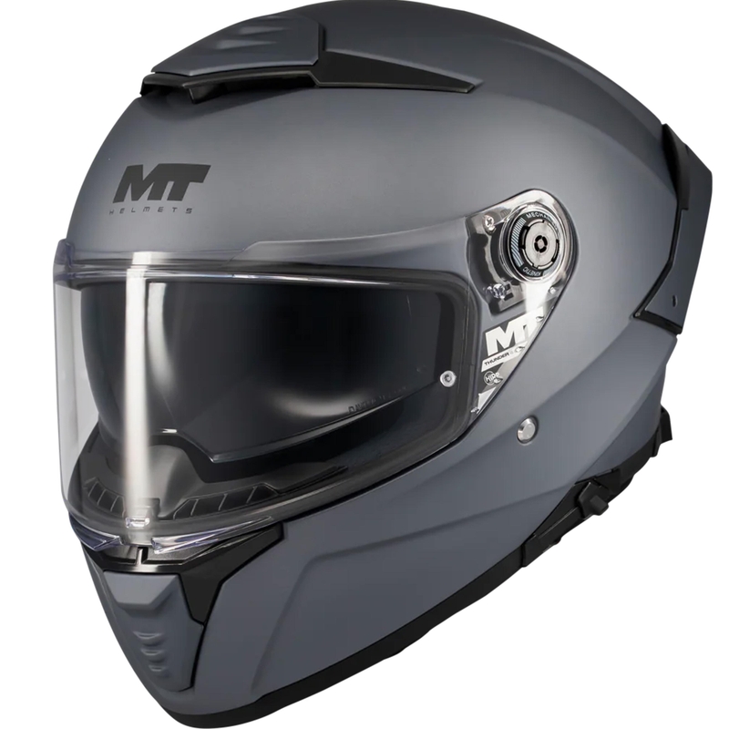 Pilna izmēra motocikla ķivere MT Thunder 4 SV Pure A2 matēti pelēka