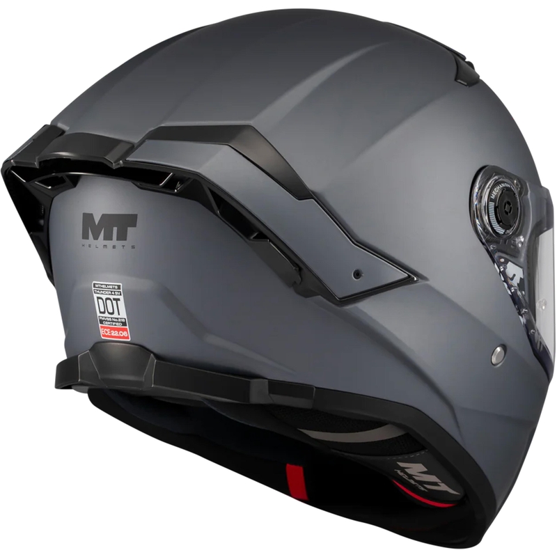 Pilna izmēra motocikla ķivere MT Thunder 4 SV Pure A2 matēti pelēka