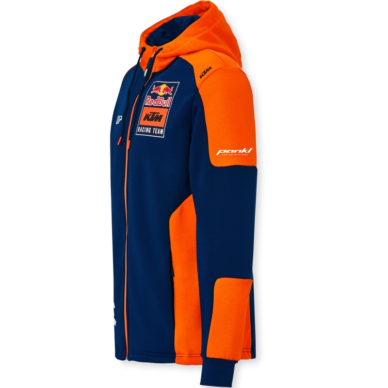 KTM Replika Komandas jaka ar kapuci zili oranžā krāsā