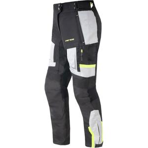 Sieviešu Street Racer Hilax Black-Gray-Fluo Yellow motocikla bikses