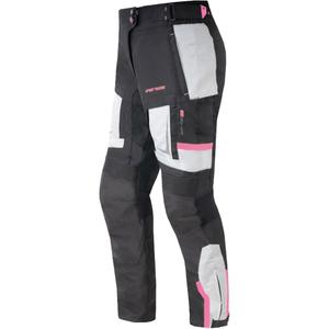 Sieviešu Street Racer Hilax Black-Grey-Pink Motocikla bikses sievietēm