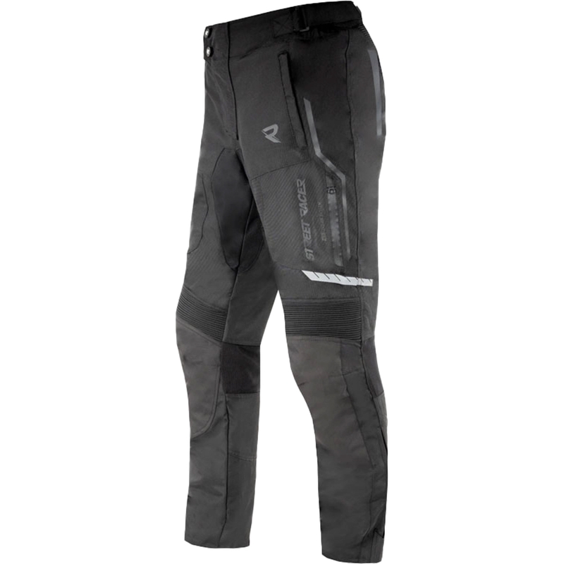 Street Racer Flex melnas motocikla bikses