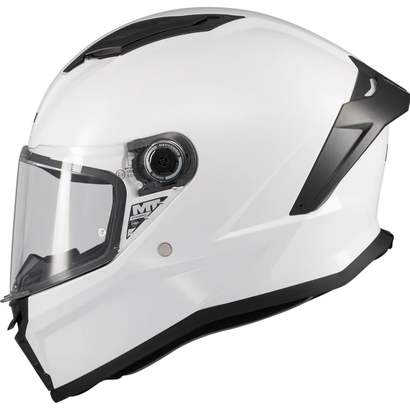 Pilna motocikla ķivere MT Stinger 2 Pure A0 balta