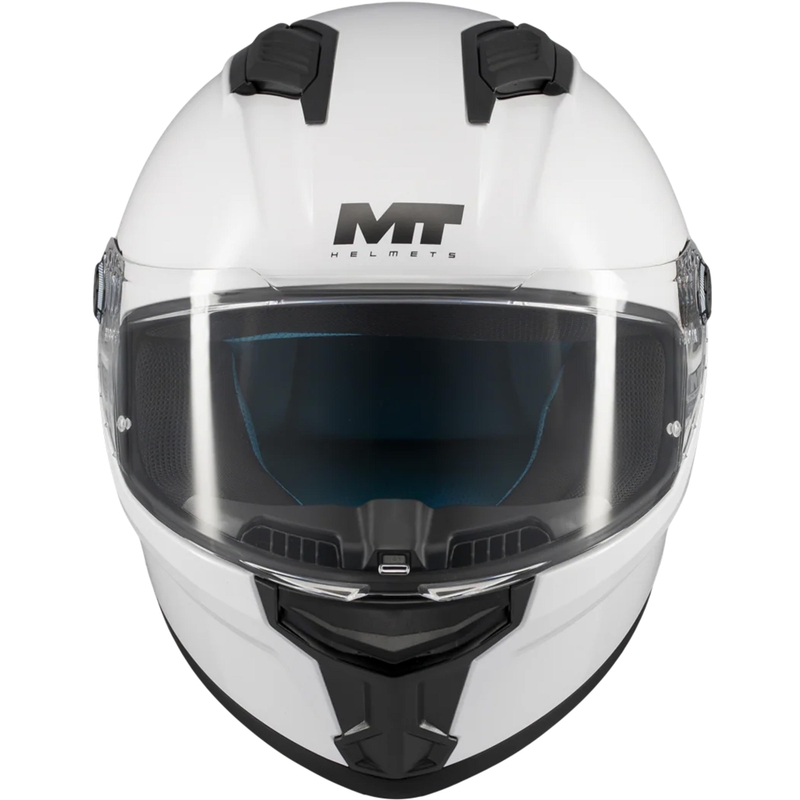 Pilna motocikla ķivere MT Stinger 2 Pure A0 balta