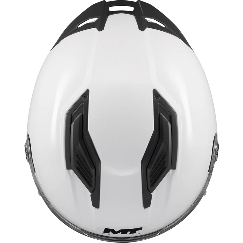 Pilna motocikla ķivere MT Stinger 2 Pure A0 balta