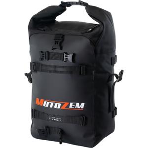 Ūdensizturīga motocikla soma MotoZem DryBag melna 27,5 l