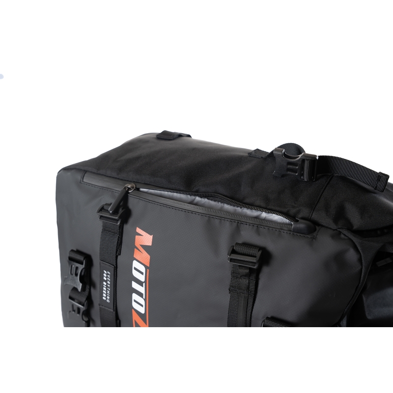 Ūdensizturīga motocikla soma MotoZem DryBag melna 27,5 l
