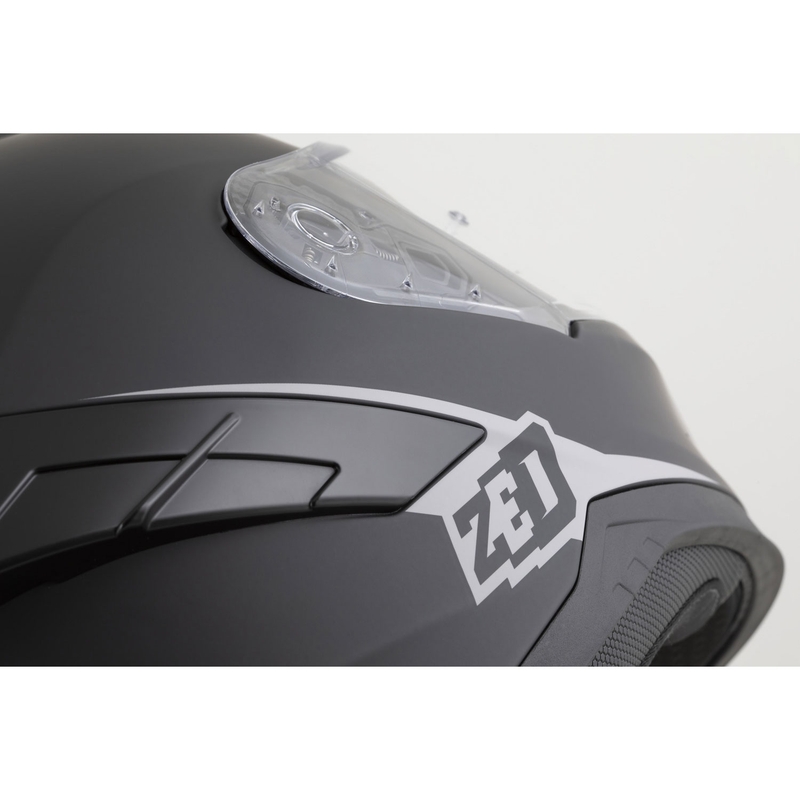 Pilna motocikla ķivere ZED K40 matēta melna-tumši pelēka
