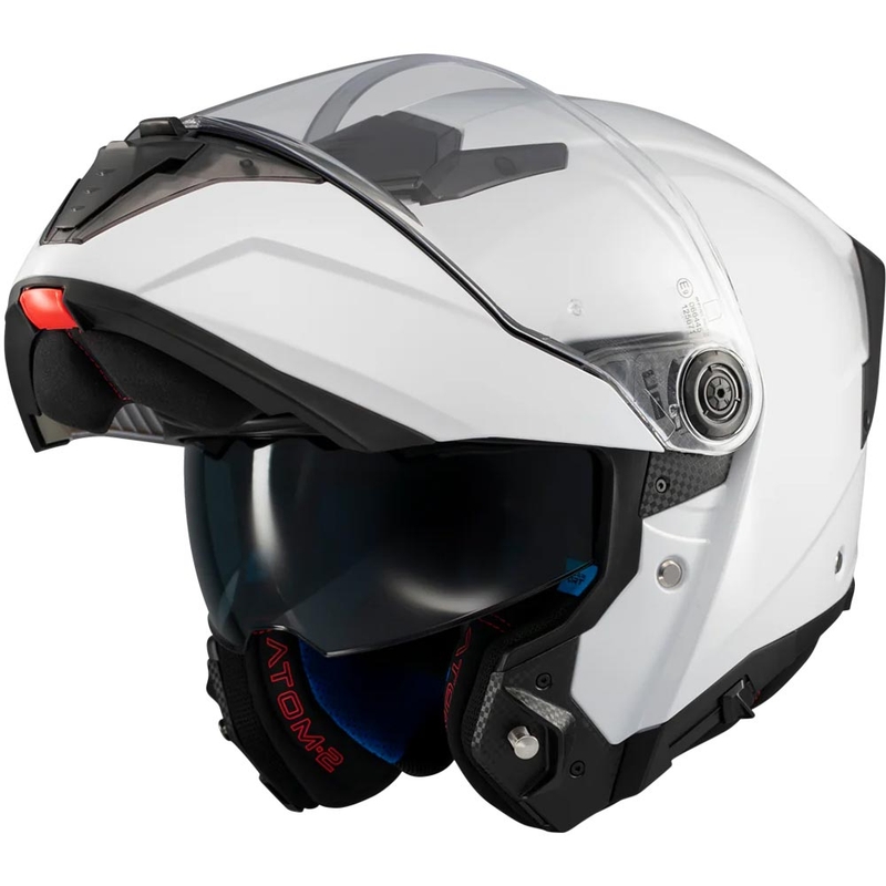 Atverama motocikla ķivere MT Atom 2 SV Pure A0 balta