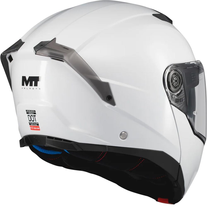 Atverama motocikla ķivere MT Atom 2 SV Pure A0 balta