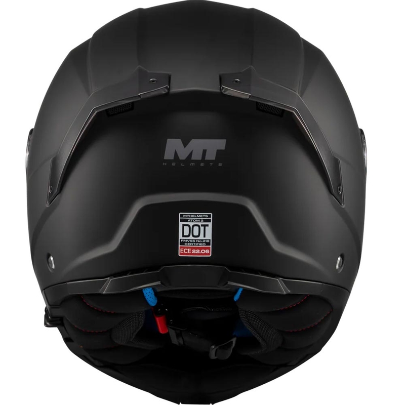 Atverama motocikla ķivere MT Atom 2 SV Pure A1 matēti melna