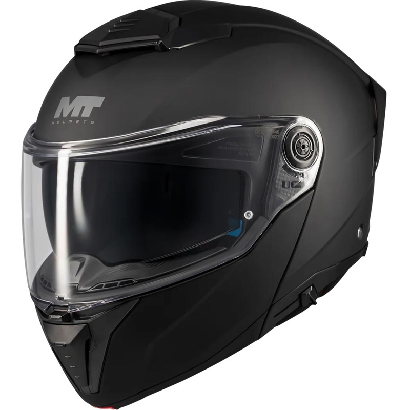 Atverama motocikla ķivere MT Atom 2 SV Pure A1 matēti melna