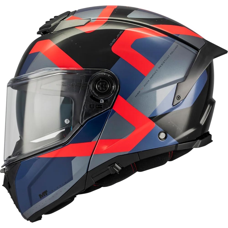 Atverama motocikla ķivere MT Atom 2 SV Dexter B15 zila-melna-sarkana