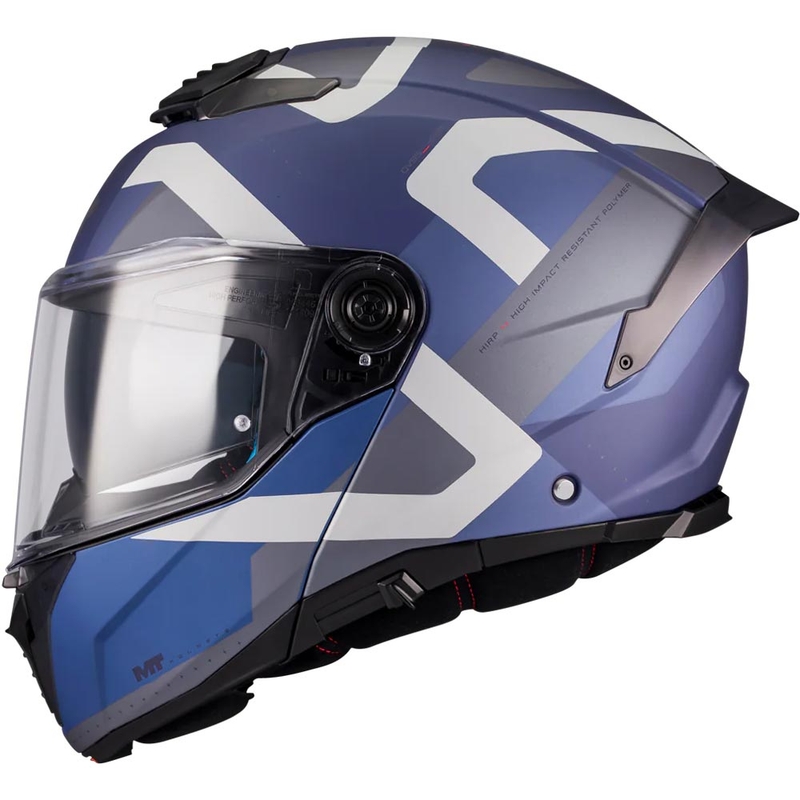 Atverama motocikla ķivere MT Atom 2 SV Dexter C2 matēta zili pelēka