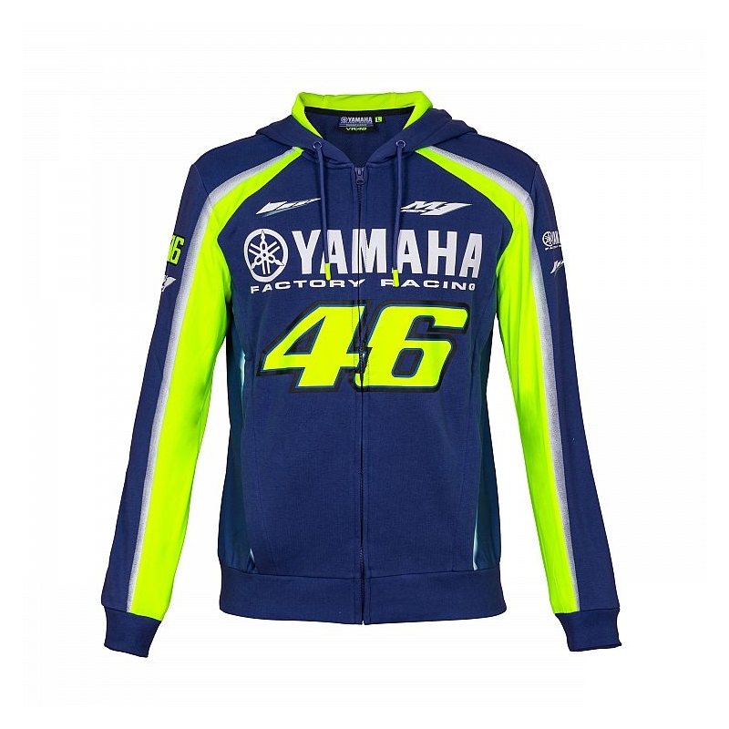 Mikina VR46 Valentino Rossi fleece Yamaha modro-žlutá