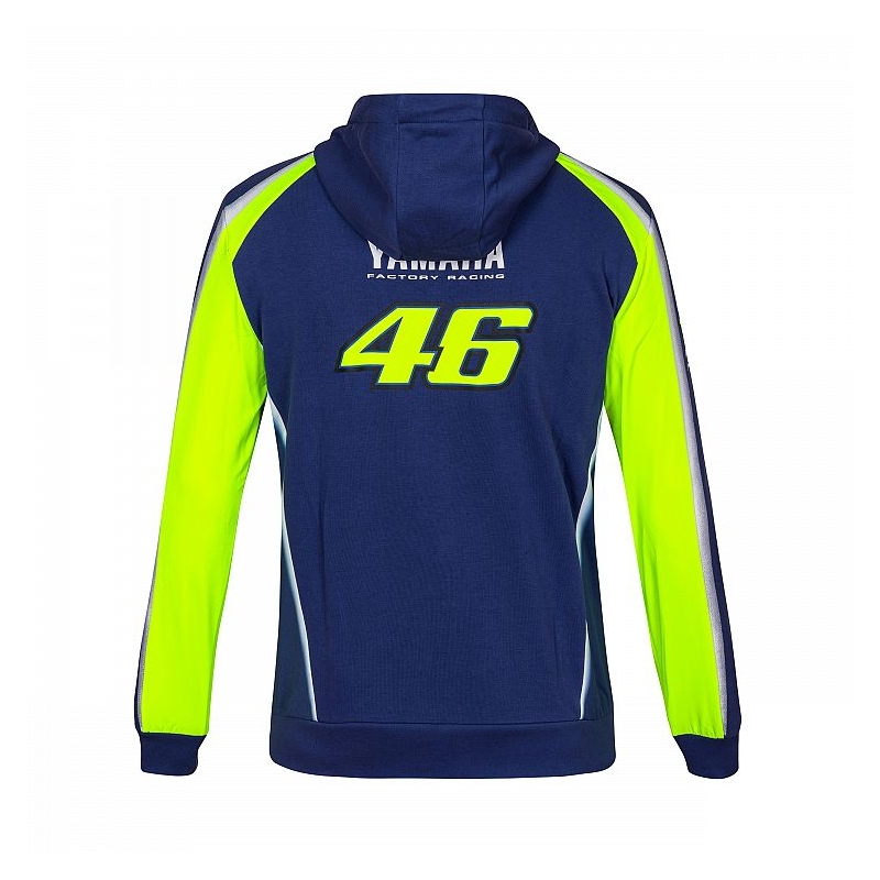 Mikina VR46 Valentino Rossi fleece Yamaha modro-žlutá