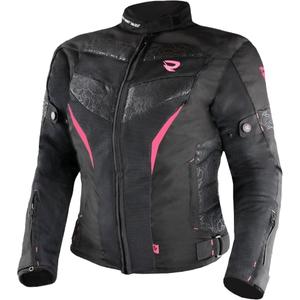 Sieviešu Street Racer Rose Air Black and Pink motocikla jaka