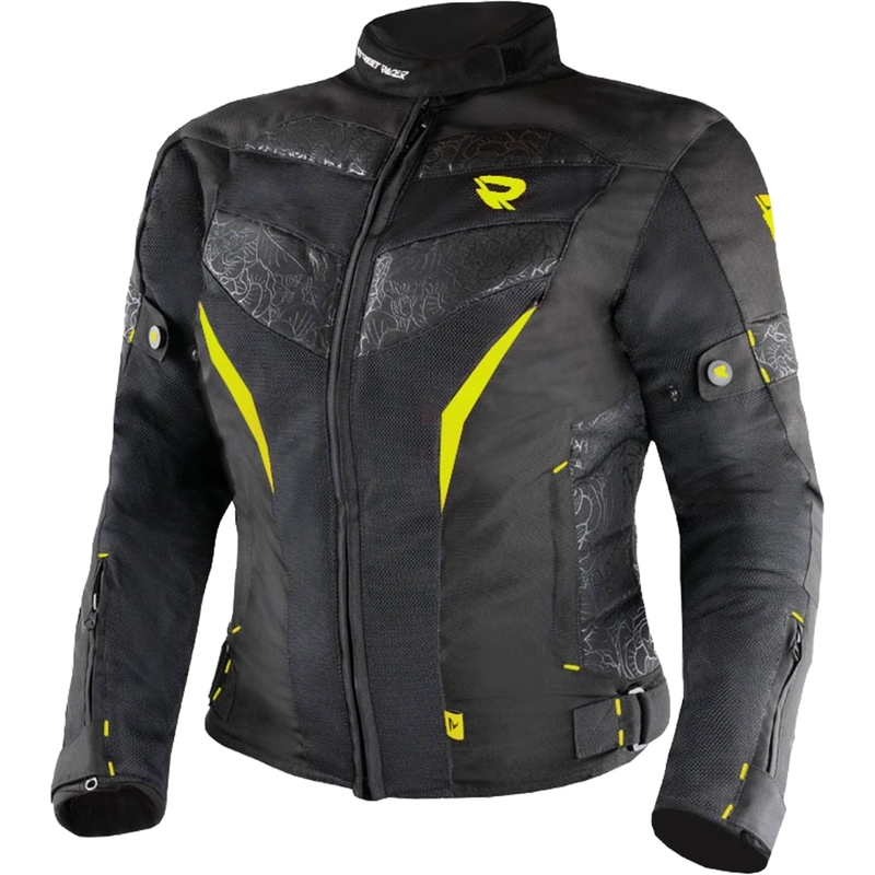 Sieviešu motocikla jaka Street Racer Rose Air black-fluo yellow