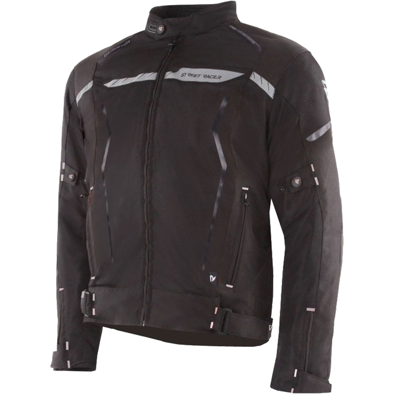 Street Racer Flex Black Motocikla jaka