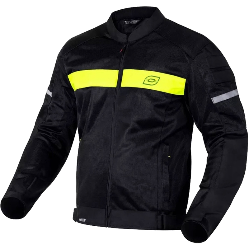 Ozone Dart melnā-fluo dzeltenā motocikla jaka