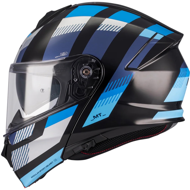 Atverama motocikla ķivere MT Genesis SV Stroke B7 melna-zila