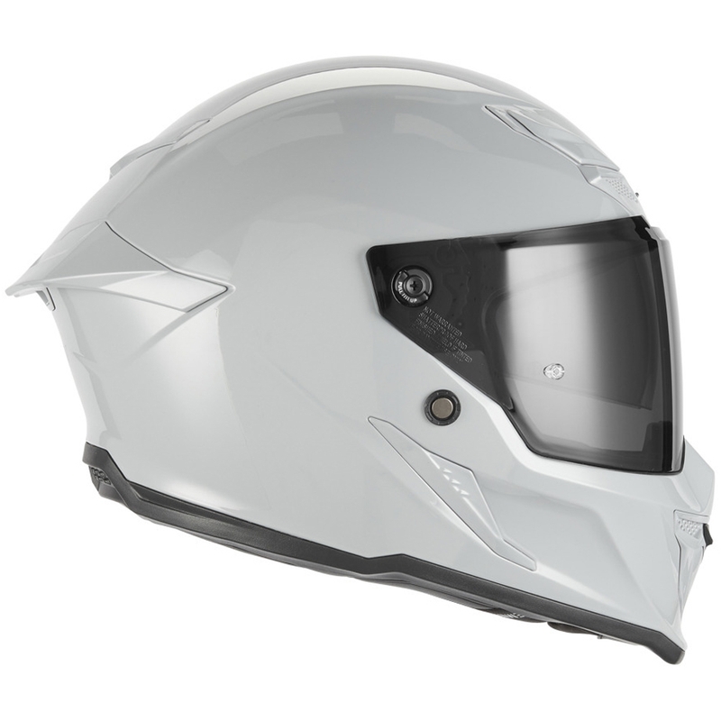 NOX Exclusive Goliath pilnas sejas motocikla ķivere pelēkbalta