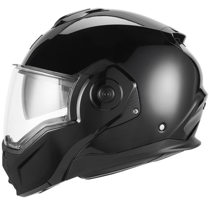 NOX PREMIUM Spinner atveramā motocikla ķivere, melna