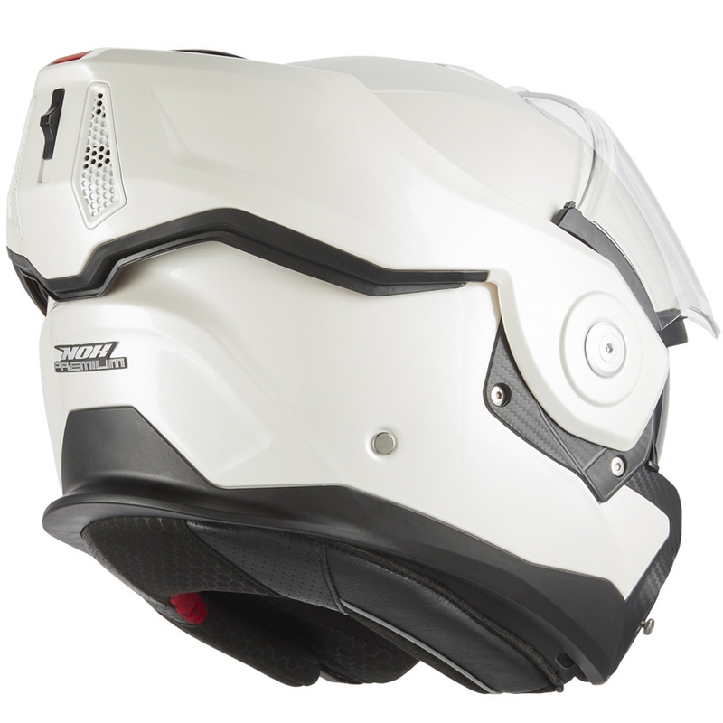 Atverama motocikla ķivere NOX PREMIUM Spinner balta
