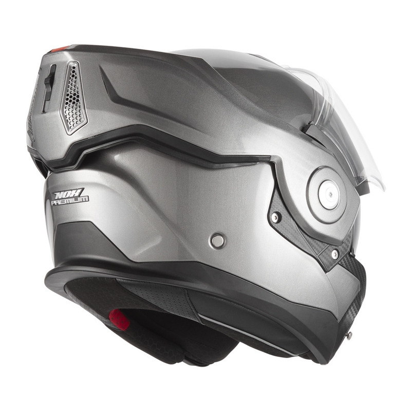 NOX PREMIUM Spinner atveramā motocikla ķivere, matēta titāna krāsa