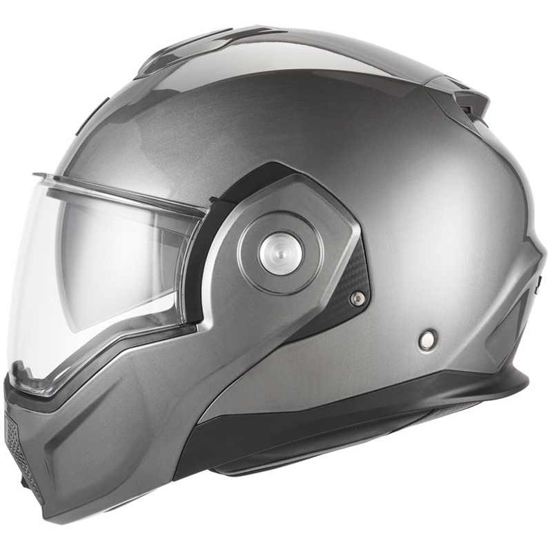 NOX PREMIUM Spinner atveramā motocikla ķivere, matēta titāna krāsa