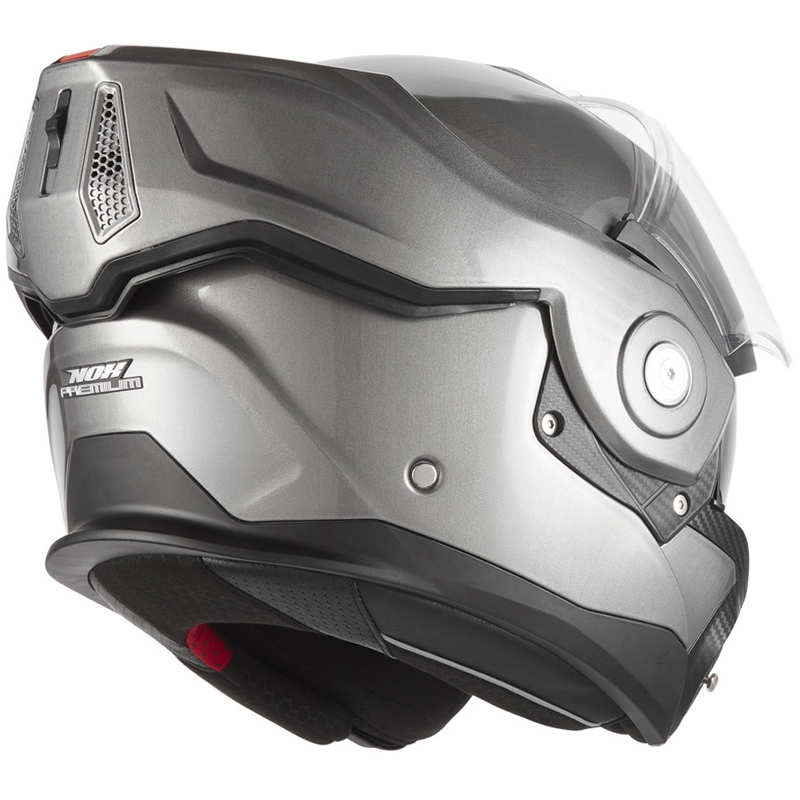NOX PREMIUM Spinner atveramā motocikla ķivere, matēta titāna krāsa