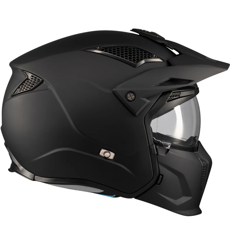 Modulāra motocikla ķivere MT Streetfighter SV S Pure A1 matēta melna