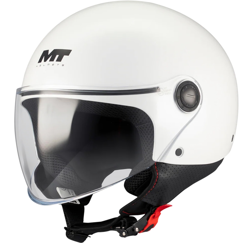 Atvērtā motocikla ķivere MT Street S Pure A0 balta