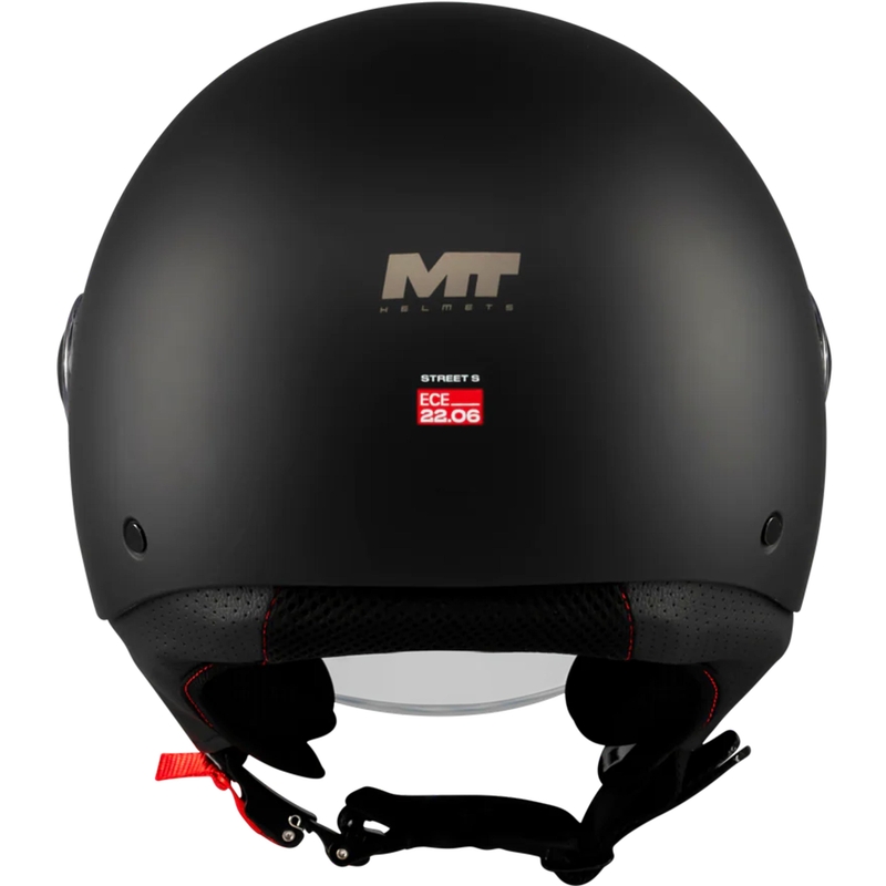 Atvērtā motocikla ķivere MT Street S Pure A1 matēta melna