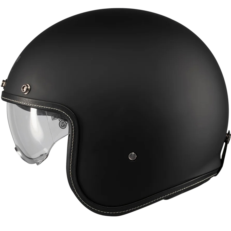 Atvērtā motocikla ķivere MT Lemans 2 SV S Pure A1 matēta melna