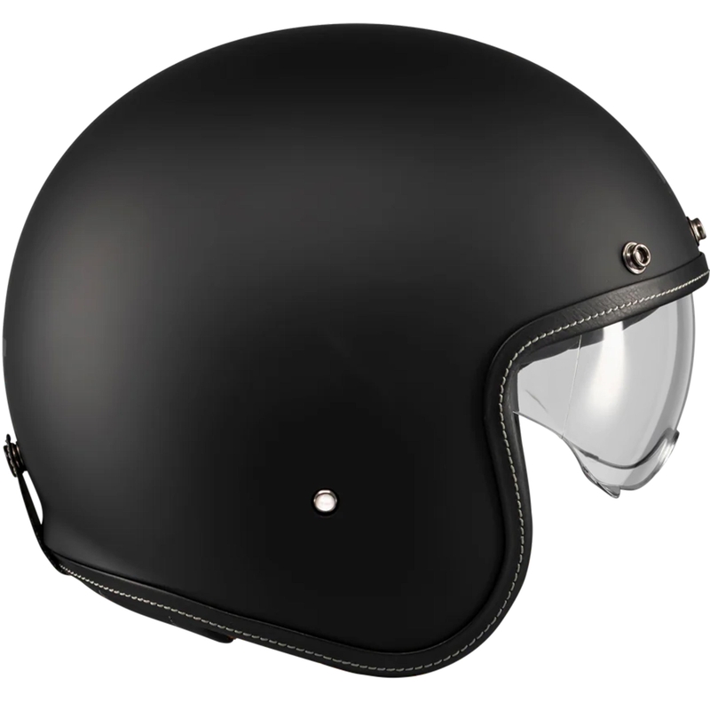 Atvērtā motocikla ķivere MT Lemans 2 SV S Pure A1 matēta melna