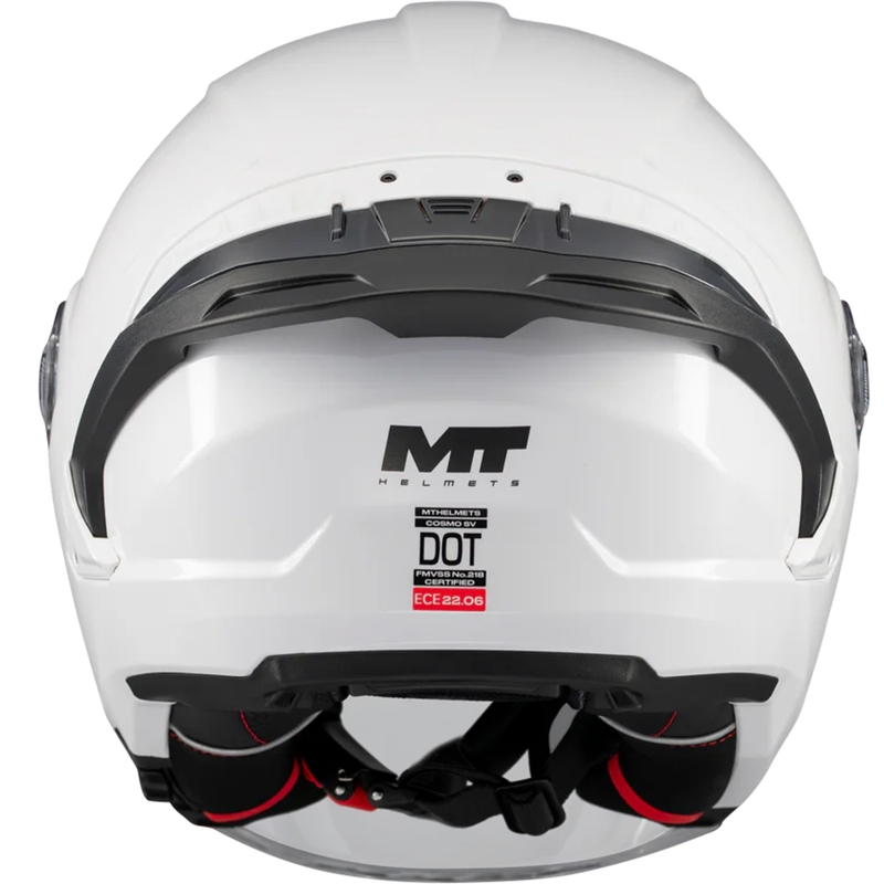 Atvērtā motocikla ķivere MT Cosmo SV Pure A0 balta