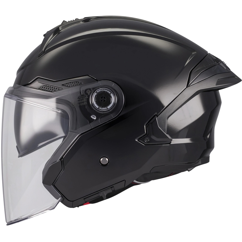 Atvērtā motocikla ķivere MT Cosmo SV Pure A1 melna