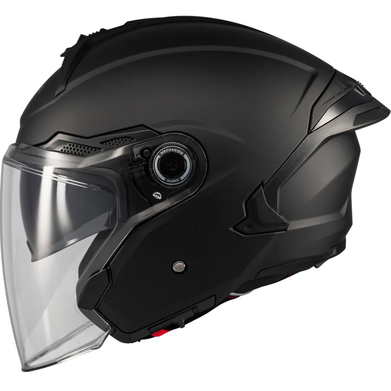 Atvērtā motocikla ķivere MT Cosmo SV Pure A1 matēta melna