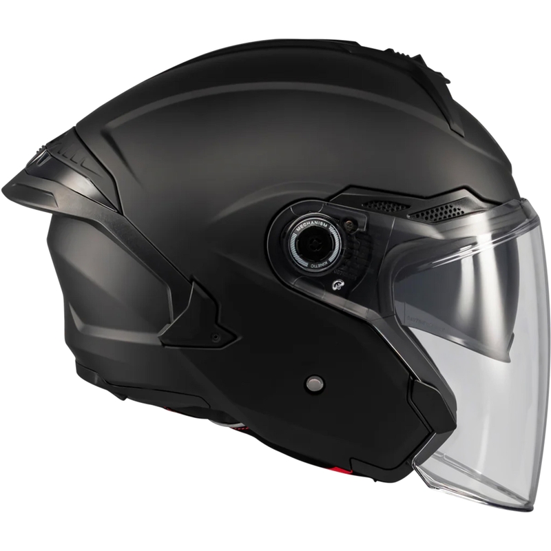 Atvērtā motocikla ķivere MT Cosmo SV Pure A1 matēta melna