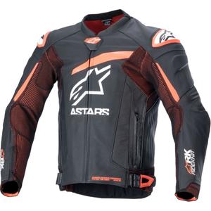 Alpinestars GP Plus R 4 Rideknit Black-Fluo Red-White ādas motocikla jaka