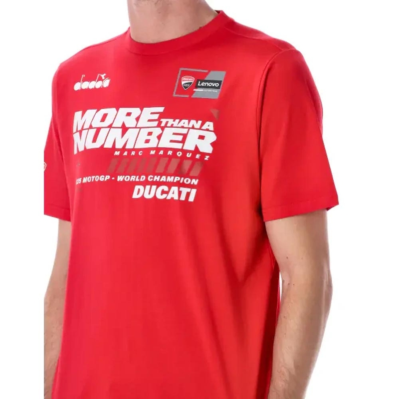 T-krekls Ducati Marc Marquez MM93 pasaules čempions sarkans