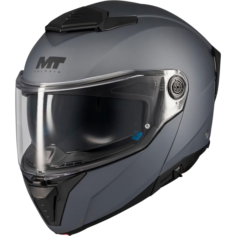 Atverama motocikla ķivere MT Atom 2 SV Pure A2 matēti pelēka
